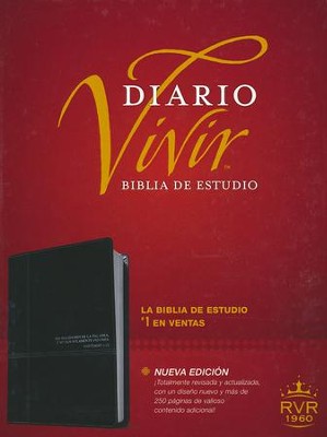 Biblia De Estudio Del Diario Vivir, Negro, RVR 1960