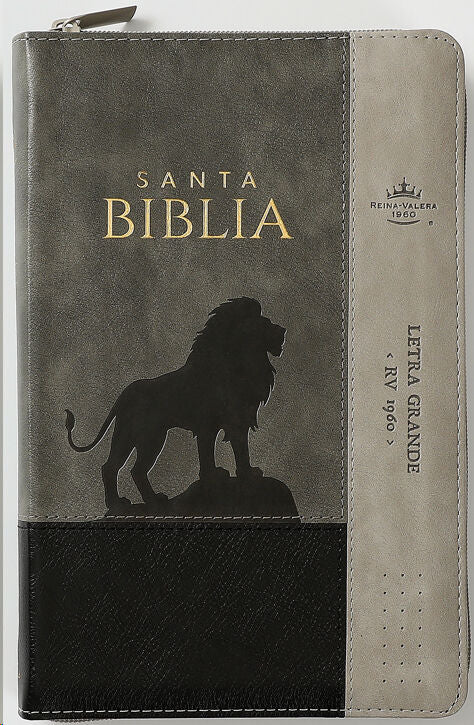Biblia Letra Grande, Inspiración León Negro/Girs, RVR1965