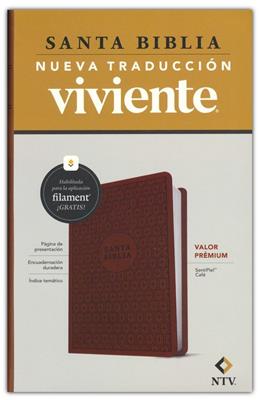 Biblia Valor Prémium NTV Con Filament Sentipiel, Café