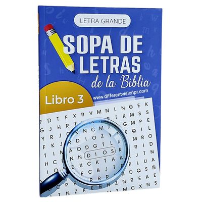 Libro, Sopa de letras de la Biblia, Letra Gigante #3 – Portavoz