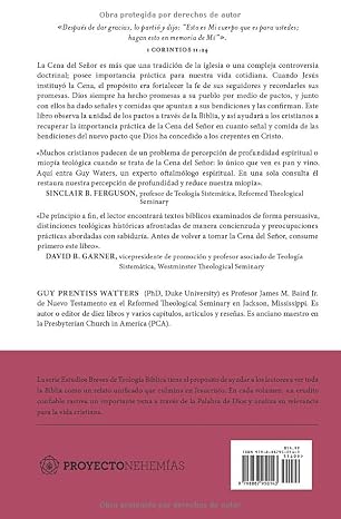 Libro La cena del señor como señal y comida - Guy Prentiss Waters