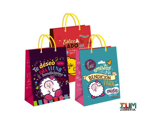 Bolsa Regalo Te Llevo En Mi Corazon Borlitas Pequeñas