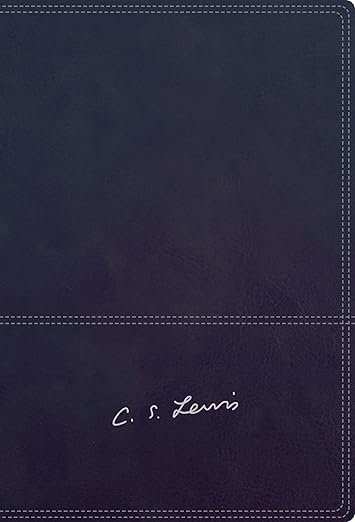 Biblia C.S Lewis, RVR 1960, Imitacion Cuero Azul Marino con Indice