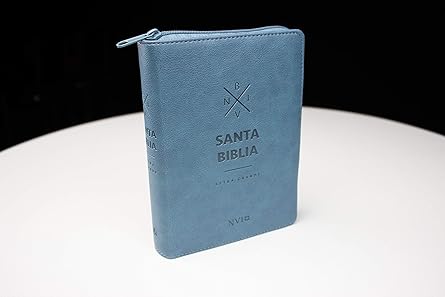 Biblia Letra Grande, Azul Con Cierre Tamaño Mediano - Nvi