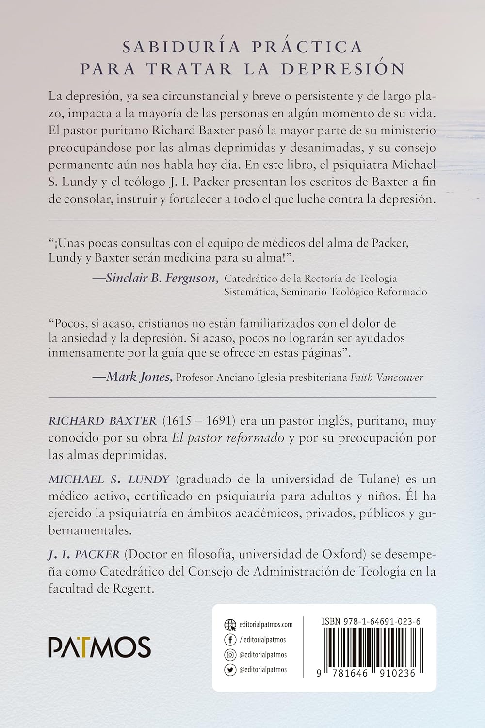 Libro Depresion, Ansiedad Y La Vida Cristiana - J.I. Packer