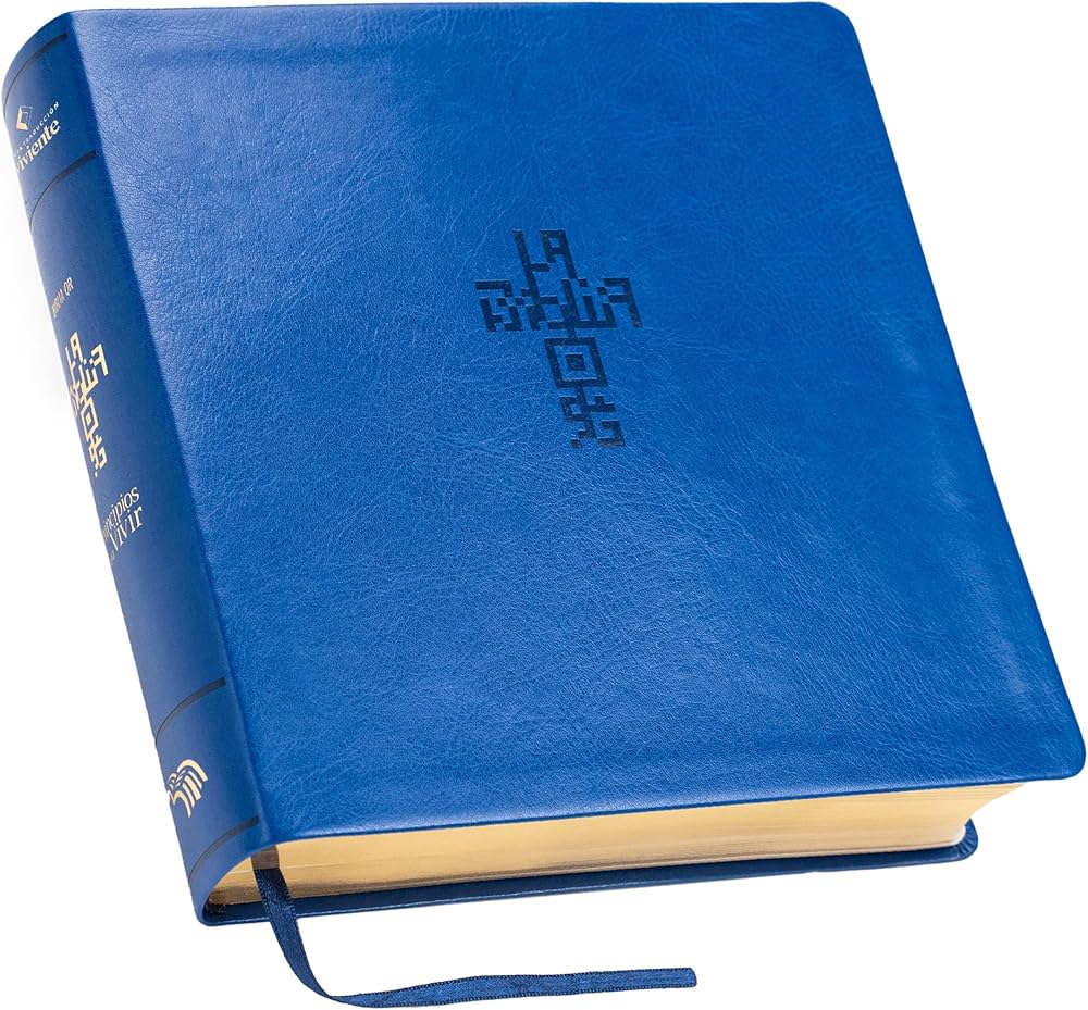 Biblia Principios para Vivir Español con Códigos QR y Videos del Dr. Gene A. Getz, Biblia de Estudio con Aplicaciones Prácticas: Símil Piel Azul, NTV