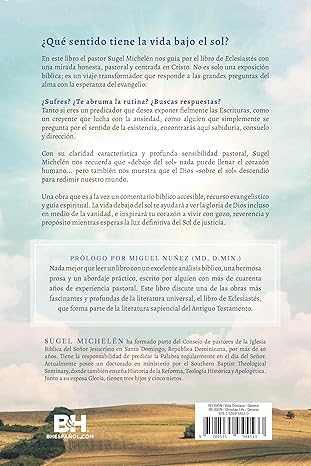 Libro La Vida Debajo del Sol - Sugel Michelén