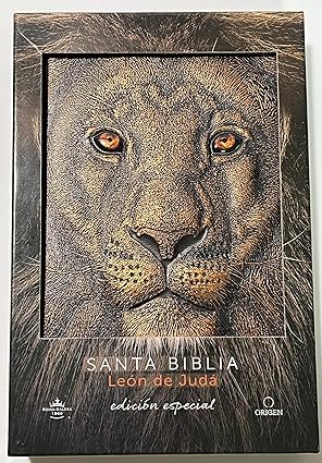 Biblia Letra grande León de Judá edición especial bronce, RVR1960