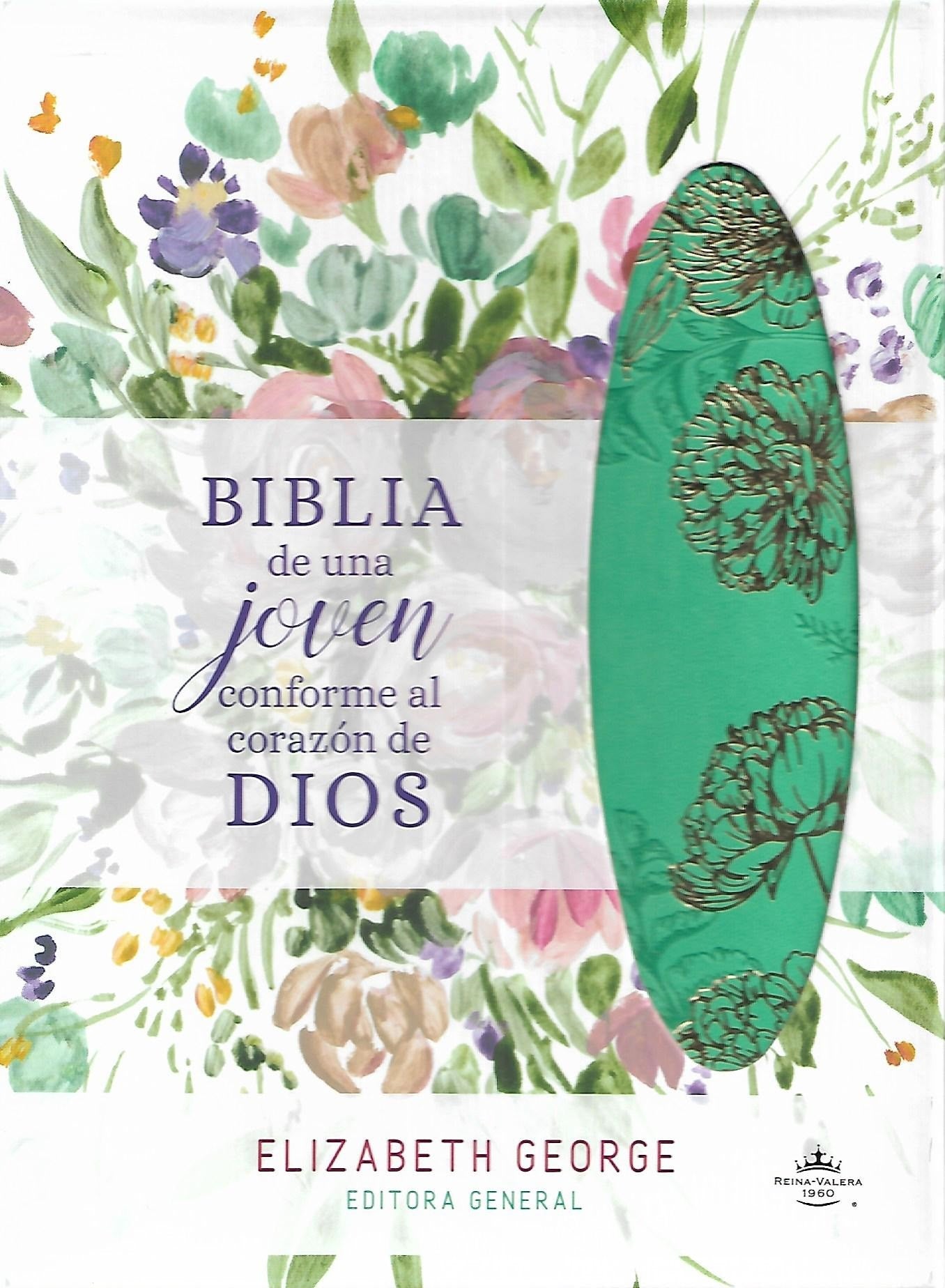 Biblia Una Joven Conforme Al Corazon De Dios Imitación Piel Verde- Rvr 1960 - Elizabeth George