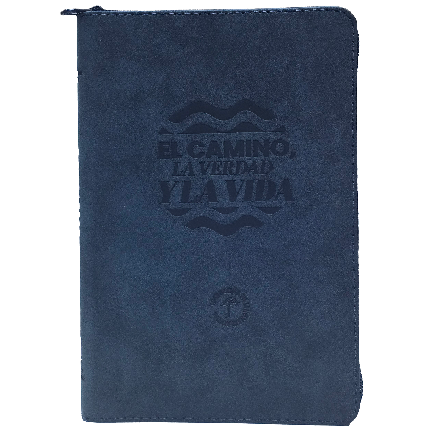 Biblia TLA066Lgz Pjr Azul Nuevo Creyente Canto Plateado