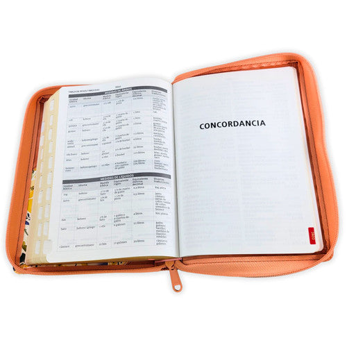 Biblia Letra Grande Tamaño Manual, Color Caramelo, RVR1960