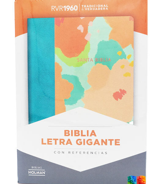 Biblia Letra Gigante Floral Símil Piel, RVR 1960