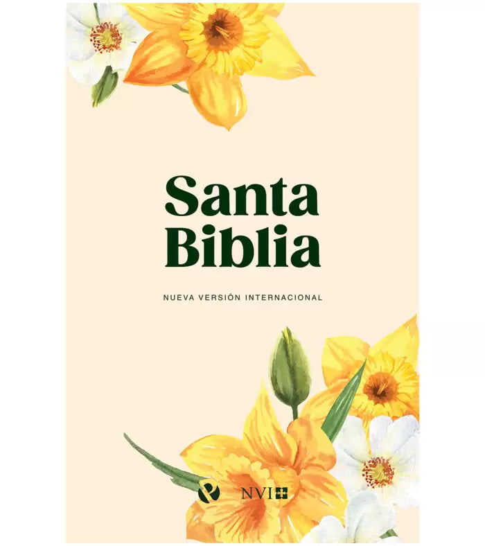Santa Biblia, Ultrafina Rustica, Amarilla Flores 2022, NVI
