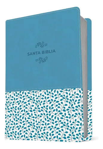 Biblia Edición Ultrafina, Letra Grande Azul Claro - NTV