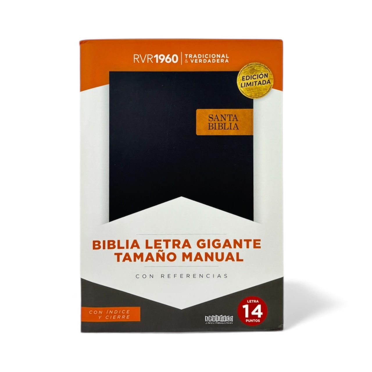 Biblia Letra Gigante Tamaño Manual, Negro/Caramelo, RVR1960