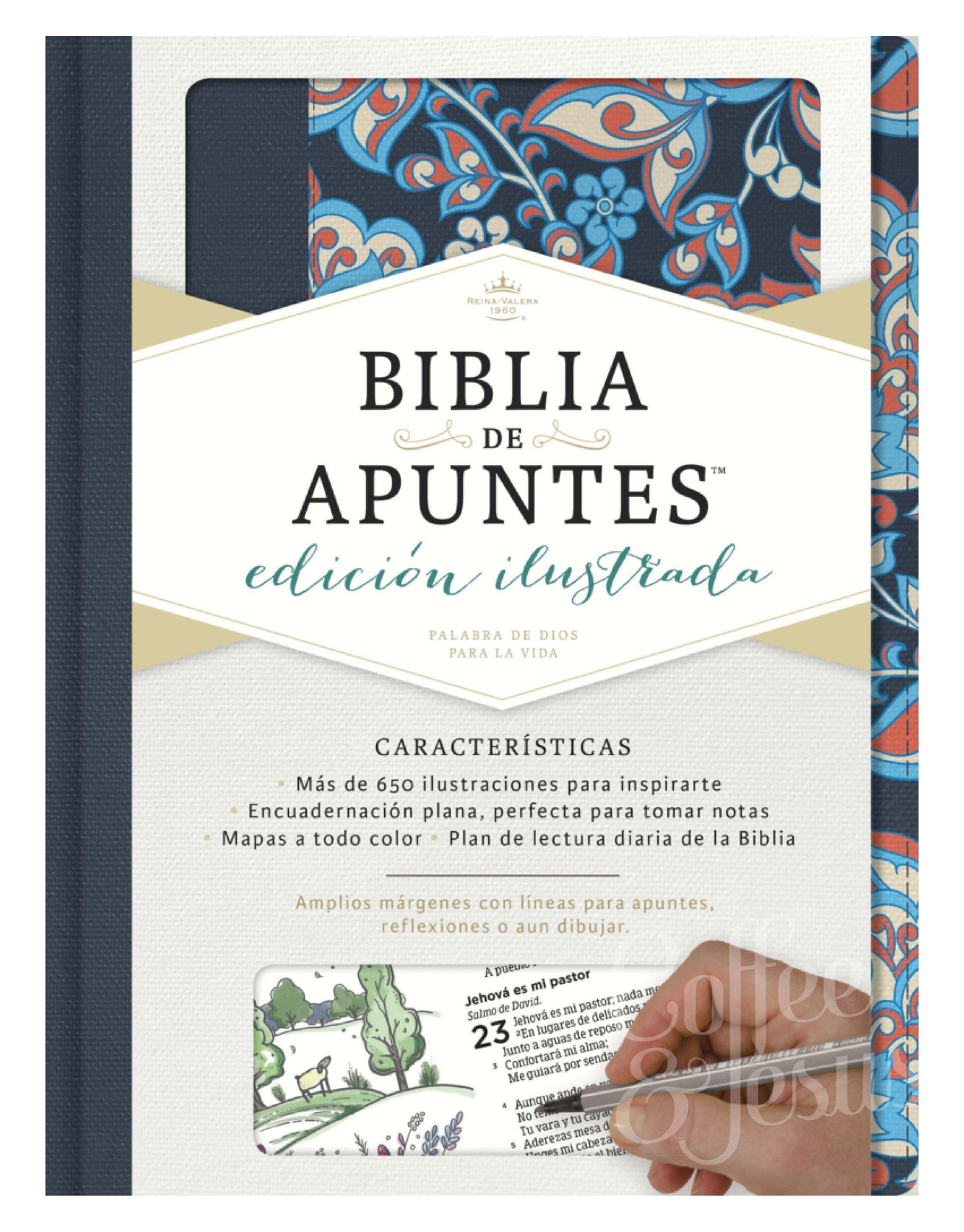 Biblia De Apuntes Edición Ilustrada Azul, RVR 1960