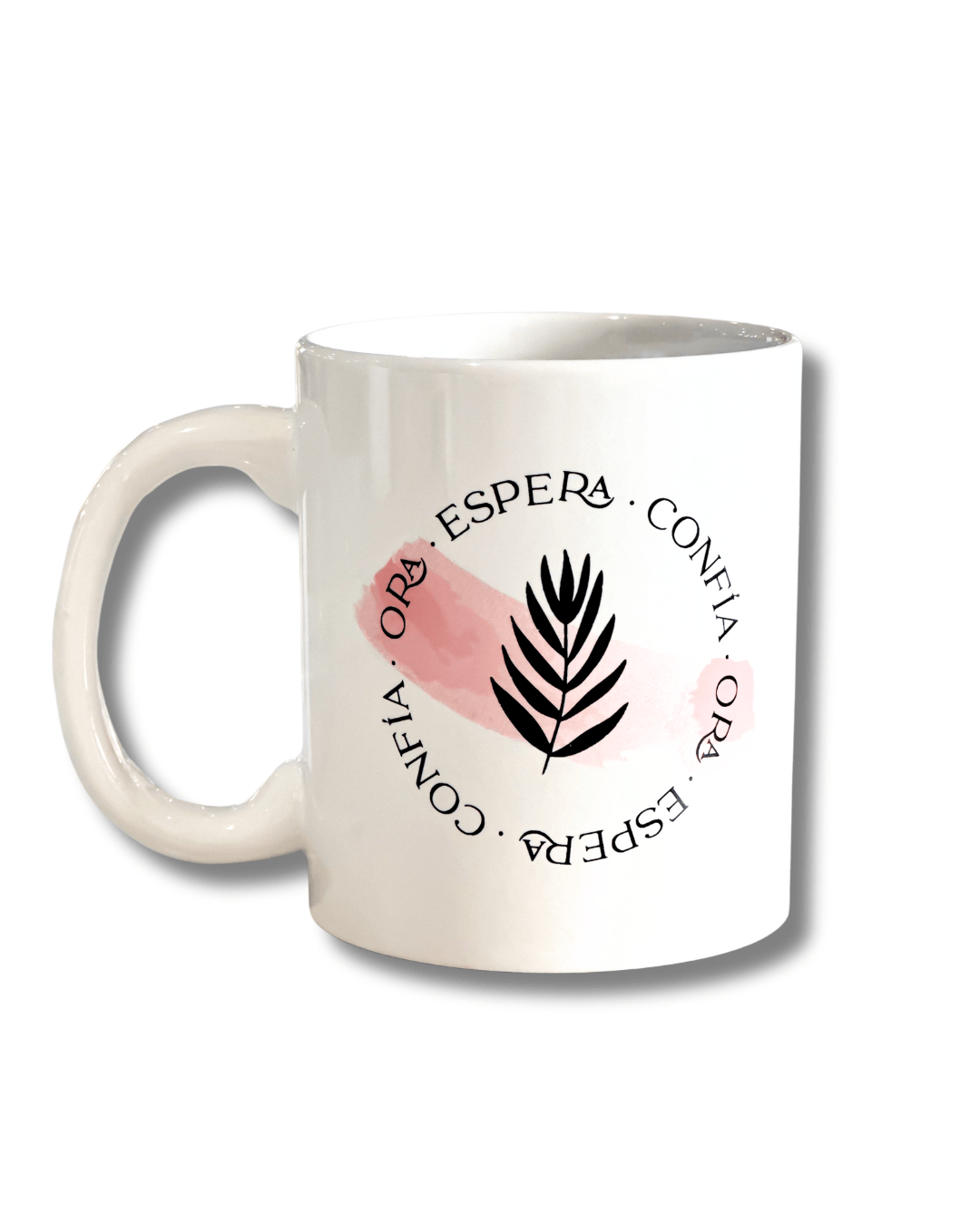 Taza Minimalista, Ora Espera Confia