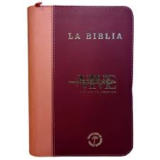 Biblia Vino tinto Vive La Palabra, Letra Grande Con Cierre, TLA