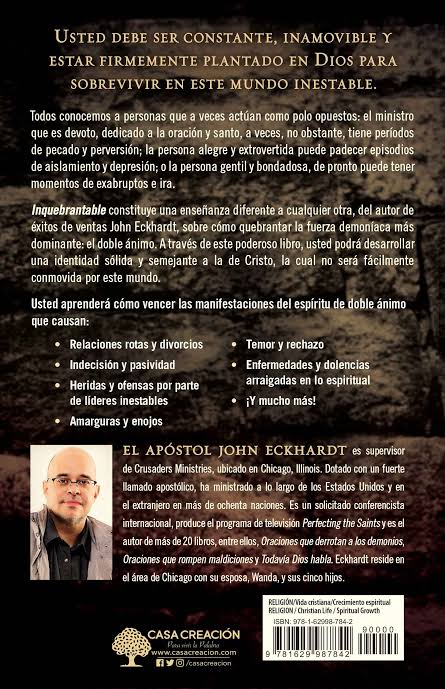 Libro Inquebrantable - John Eckhardt