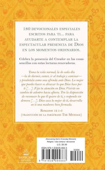 Descubre A Dios En Los Momentos Cotidianos: 180 Devocionales Para La Mujer - Janet Rockey