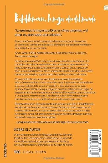 Libro Probablemente la Mejor Idea del Mundo - Mark Greene