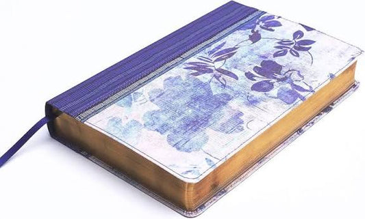RVR 1960 Biblia de estudio para mujeres, azul floreado tela impresa