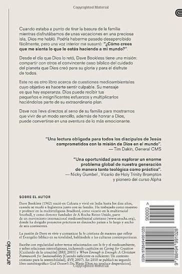 Libro Sabios con el Planeta: Atrévete a Cuidar la Creación de Dios - Dave Bookless