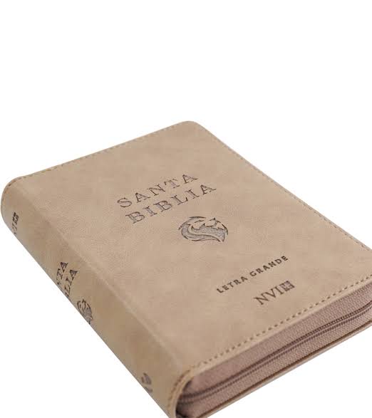 Biblia Marrón Claro Con Cierre Tamaño De Bolsillo - Nvi