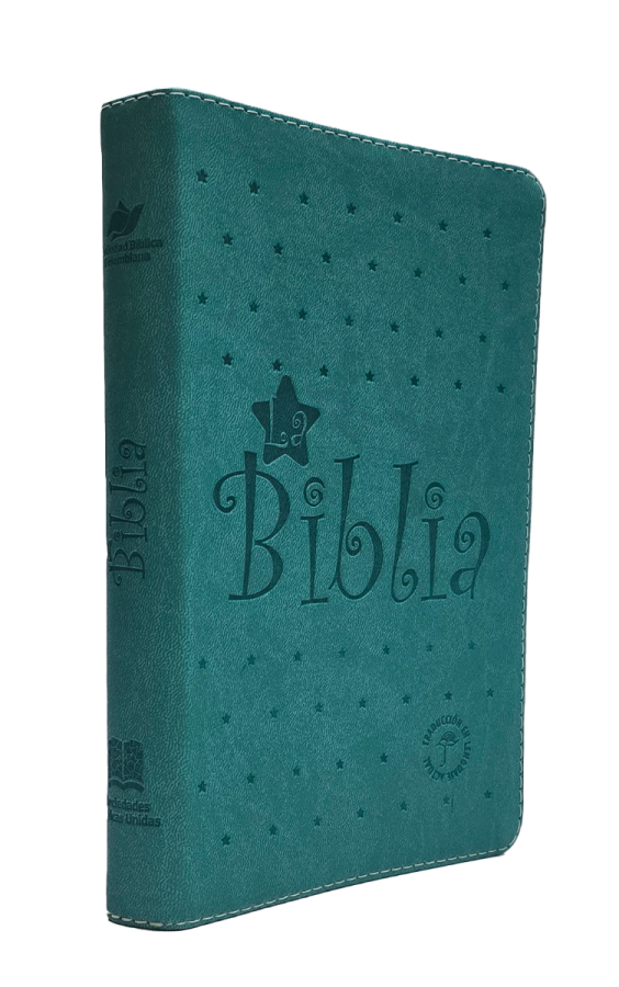 Biblia Verde Con Estrellas, Letra Grande, TLA