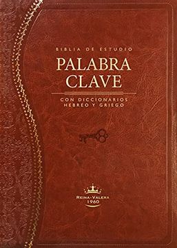 Biblia  De Estudio Palabra Clave, Marrón, Senti Piel - Rvr 1960