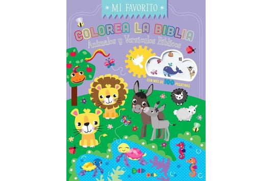 Libro, Colorea la Biblia: Animales y versículos – Portavoz Kids