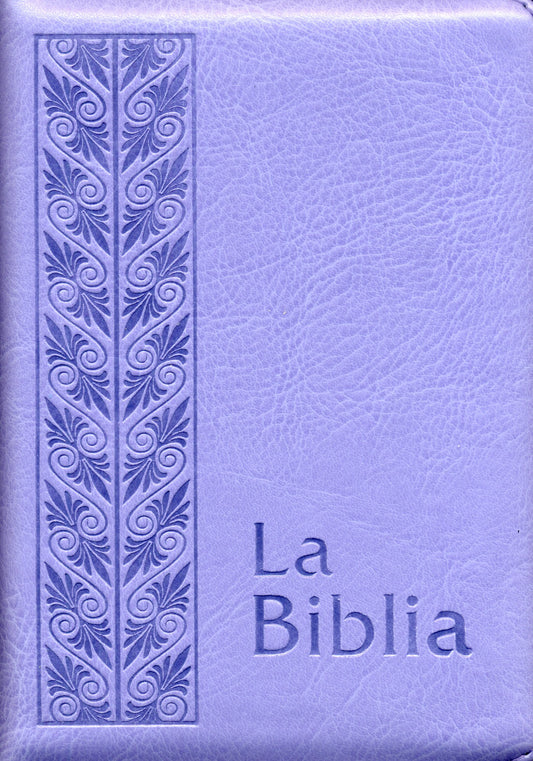 Biblia Flexible Lila Plateada Con Cierre - Tla