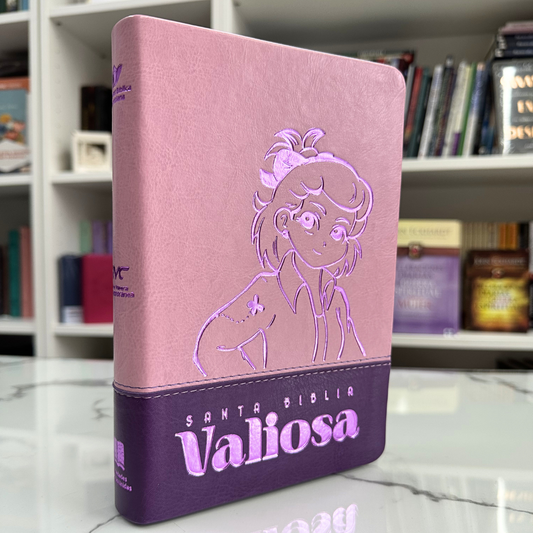 Biblia RVC - Rosa-Morado Valiosa con Ayudas QR 