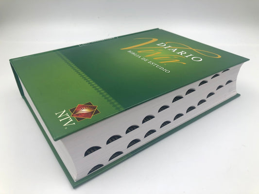 Biblia De Estudio Del Diario Vivir, Tapa Dura Con Indice - Ntv