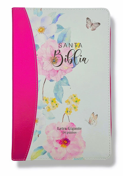 Biblia RVR060 068 cz Flores Rosas