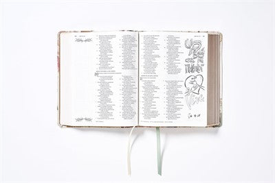 Biblia Edición Artística Ilustrada Crema, NBLA