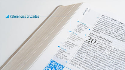 Biblia Principios para Vivir – Biblia Español con Códigos QR y Videos - Biblia de Estudio: Símil Piel Arena, NTV
