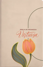 Biblia, Promesa Virtuosa, Letra gigante, Piel especial, Color Crema, RV60