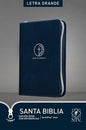 Biblia Edición Zipper Con Referencias Azul Sentipie  - NTV