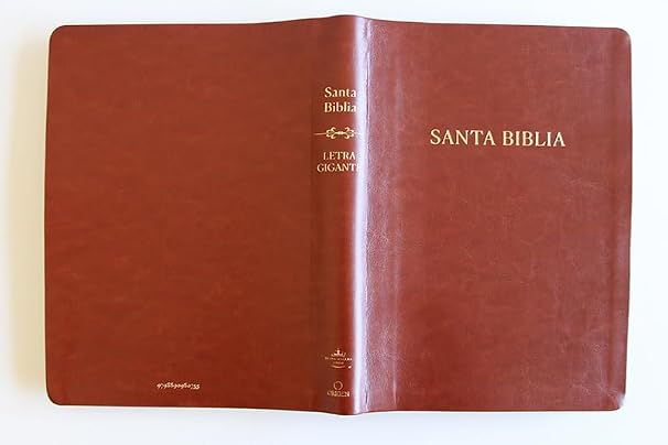 Biblia, Biblia Reina Valera, Letra Super Gigante, Simil Piel, Marron, RVC