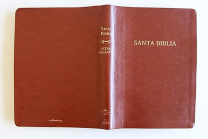 Biblia, Biblia Reina Valera, Letra Super Gigante, Simil Piel, Marron, RVC