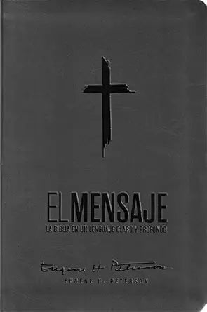 Biblia El Mensaje, Senti piel, Gris, Cruz