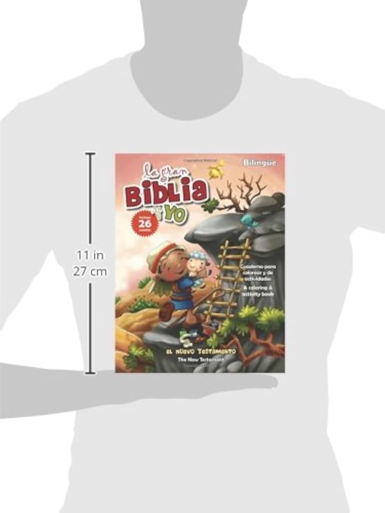 Libro La Gran Biblia Y Yo:  Nuevo Testamento - Cuaderno para colorear y de actividades - Bilingüe