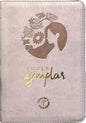 Biblia TLA066Lgzp Jr  Mujer Ejemplar  Rosa Canto Plateado