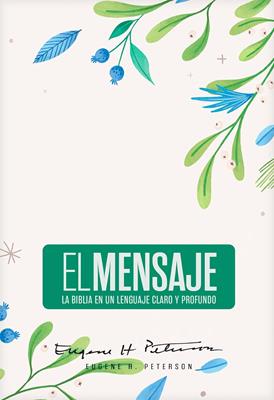 Biblia El Mensaje, Tapa Dura, Verde Floral