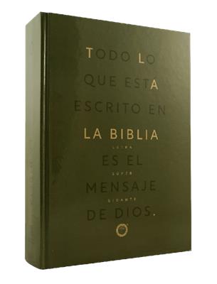 Biblia, En Español, Tapa Dura, Color Marron, Letra Super Gigante, Tla