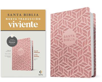 Biblia NTV Rosada Letra Grande, Valor Premium Filament
