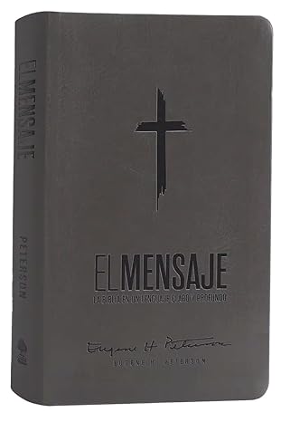 Biblia El Mensaje, Senti piel, Gris, Cruz
