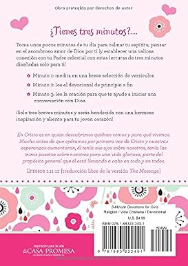 Libro Devocional Devocionales De 3 Minutos Para Niñas