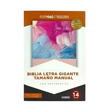 Biblia Manual L.Gigante, Rosa Multicolor, Cierre Indice, RVR1960